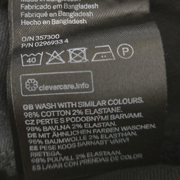 H&M Sz 12 Womens Black Casual Denim Shorts - Picture 3 of 6